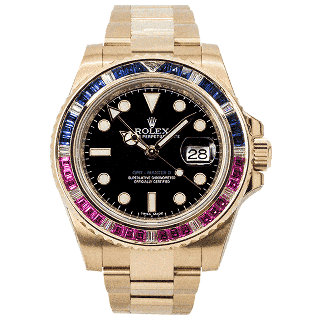 Rolex Oyster Perpetual GMT-Master II 18kt Yellow Gold 116748SARU