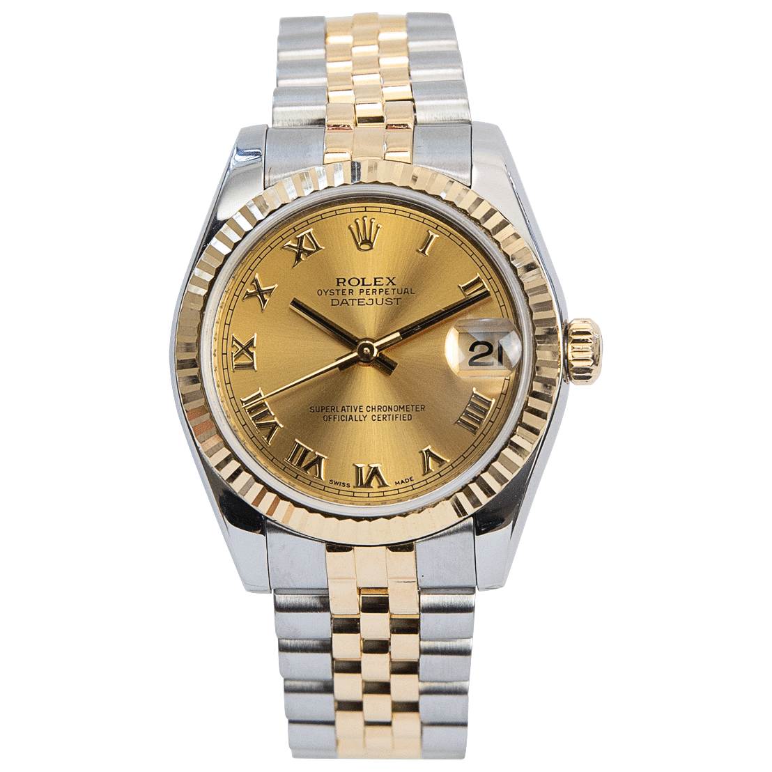 Rolex Oyster Perpetual Datejust 31mm Stainless Steel & 18kt Yellow Gold ...